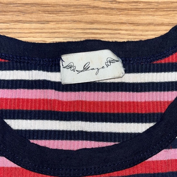 DAZE pink striped t-shirt - Picture 2 of 2